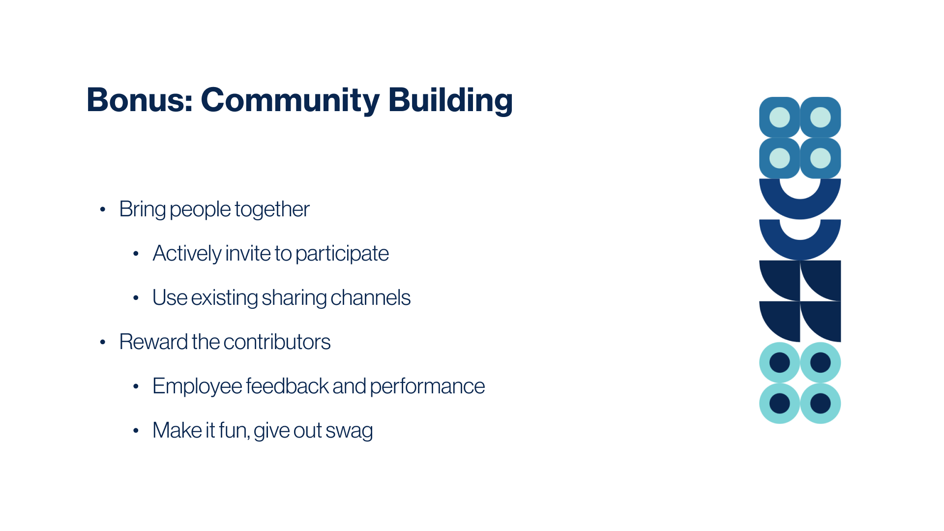Slide: Community Building
