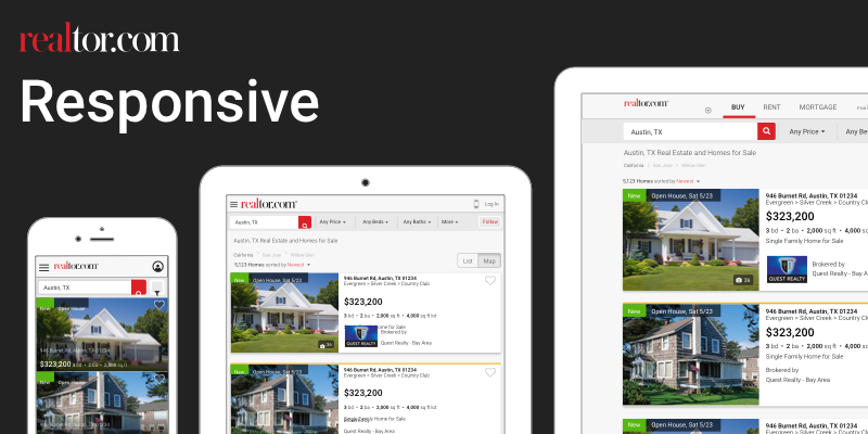 Realtor.com Responsive Design
