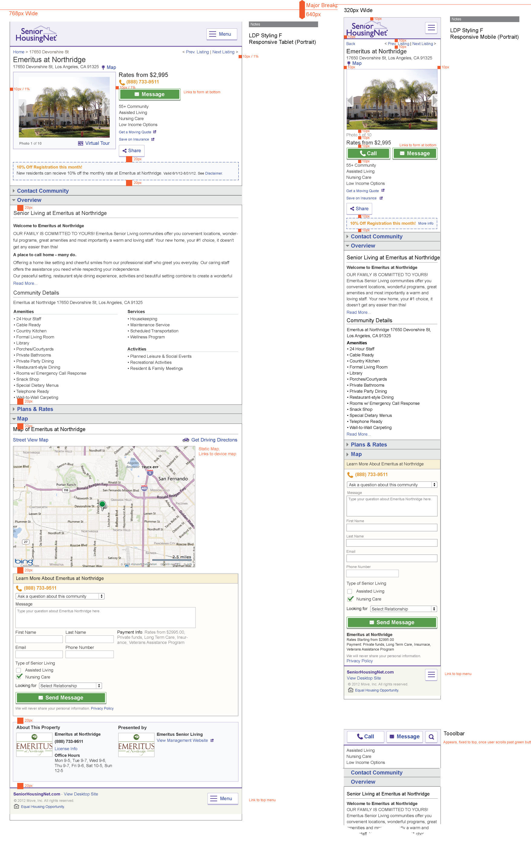 Layout Mockups